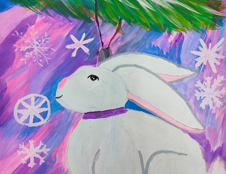 В студии изобразительного искусства «Радуга» (педагог Кравцова Алёна Николаевна) прошёл детский творческий конкурс "Новогодние зарисовки".