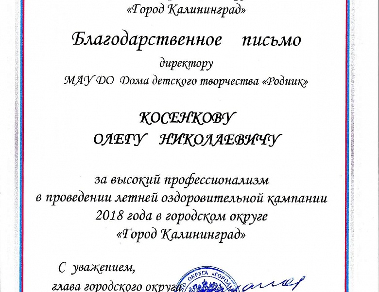 Летняя оздоровительная кампания-2018 в «Роднике»