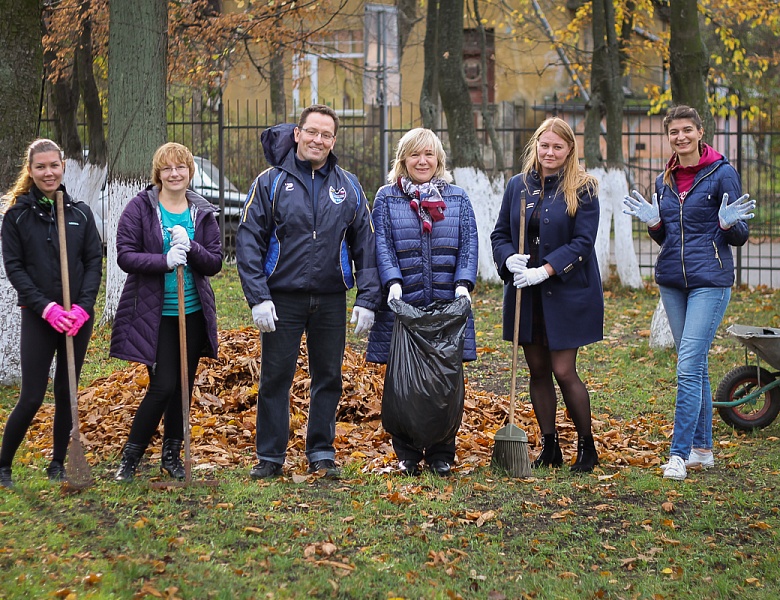 Весеннее настроение на осеннем субботнике