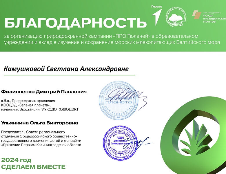 "ПРО Тюленей" узнали ребята МАУДО ДДТ "Родник" 