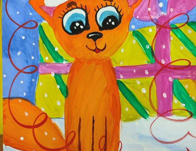 В студии изобразительного искусства «Радуга» (педагог Кравцова Алёна Николаевна) прошёл детский творческий конкурс "Новогодние зарисовки".