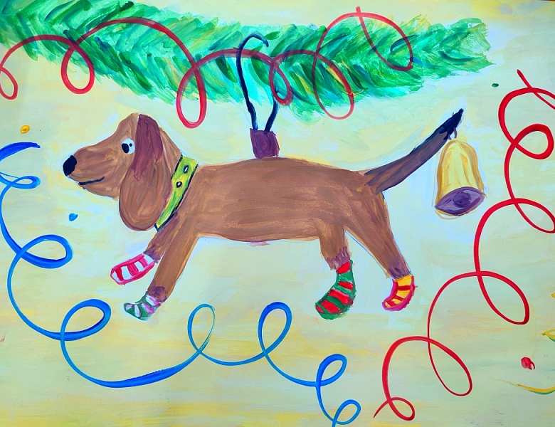 В студии изобразительного искусства «Радуга» (педагог Кравцова Алёна Николаевна) прошёл детский творческий конкурс "Новогодние зарисовки".