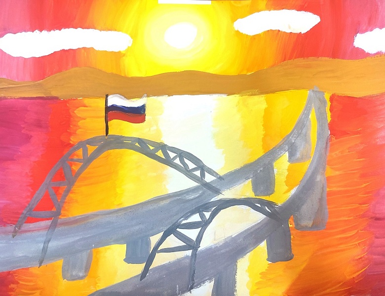 Прекрасный Крым в составе великой России.