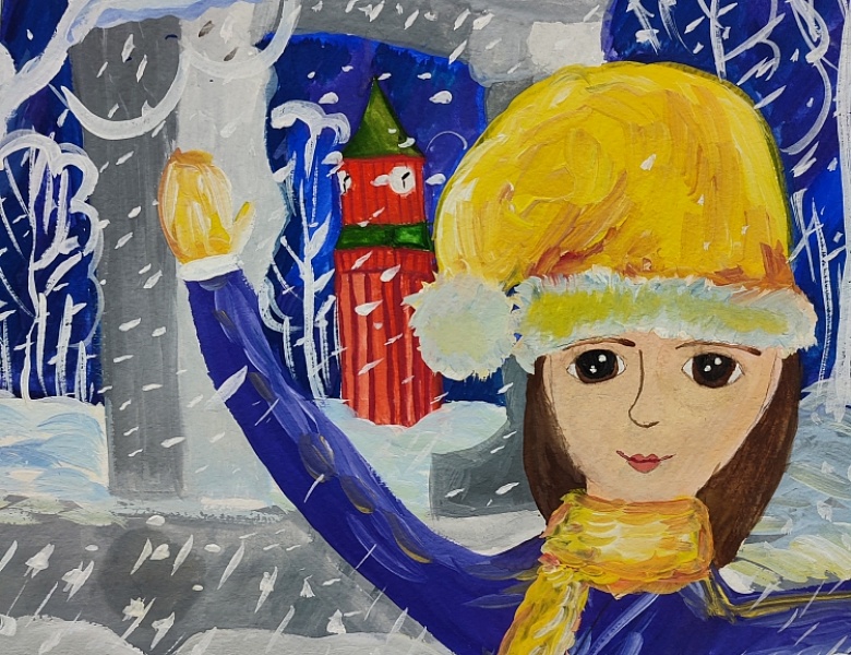 В студии изобразительного искусства «Радуга» (педагог Кравцова Алёна Николаевна) прошёл детский творческий конкурс "Новогодние зарисовки".