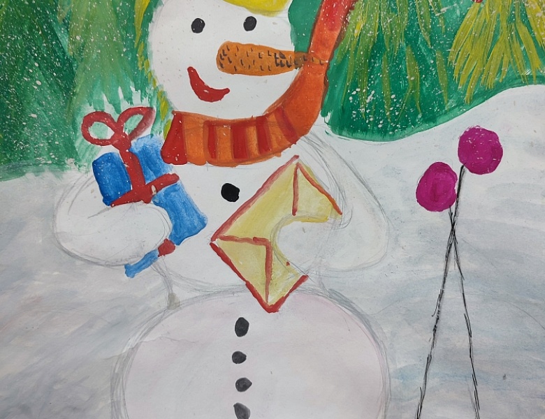 В студии изобразительного искусства «Радуга» (педагог Кравцова Алёна Николаевна) прошёл детский творческий конкурс "Новогодние зарисовки".